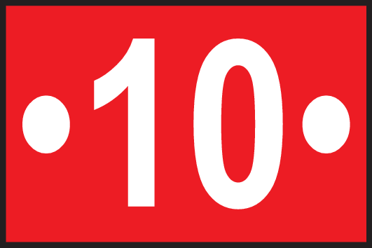 Wegzeichen/Zahlen mit Punkten/0057_white_dot10dot_bgred.png